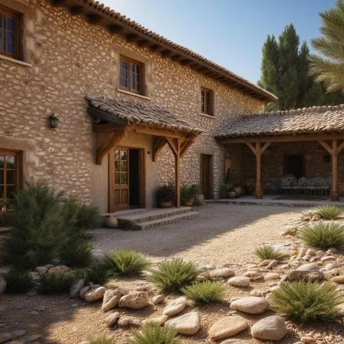 stone houses,stone house,traditional house,country estate,beautiful home,tuff stone dwellings,luxury home,country house,provencal life,natural stone,country cottage,stone wall,luxury property,courtyard,home landscape,exterior decoration,hacienda,private house,3d rendering,tuscan,Photography,General,Realistic