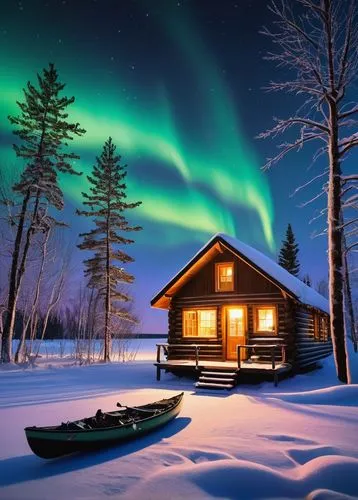 the northern lights,northen lights,northern lights,northern light,finnish lapland,norther lights,lapland,auroras,polar lights,northernlight,green aurora,northen light,nothern lights,polar aurora,aurora polar,aurora borealis,winter house,north pole,boreal,small cabin,Illustration,Abstract Fantasy,Abstract Fantasy 12