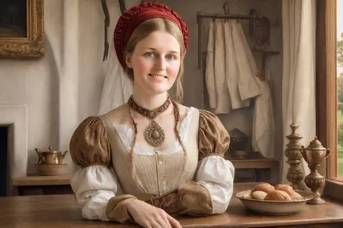 scotswoman,miniaturist,nelisse,chambermaid,woman holding pie,englishwoman,lizzie,schoolmistress,barmaid,girl in a historic way,maidservant,victorian lady,morwenna,noblewoman,busy lizzie,kirtle,susannah,elizabeth nesbit,milkmaid,british actress,Digital Art,Classicism