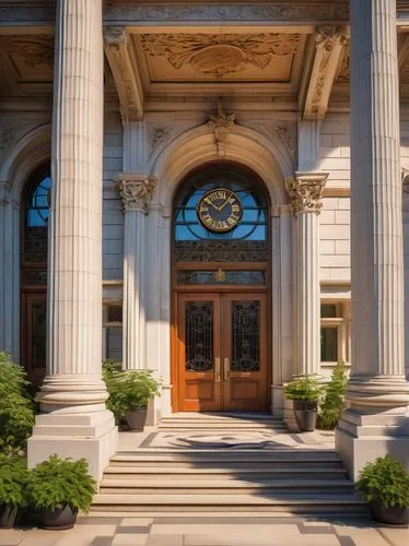 entranceway,portico,athenaeum,palladianism,peabody institute,house entrance,entrances,front door,europe palace,entrance,kykuit,rcsi,main door,entryway,dolmabahce,supreme administrative court,nemacolin,court building,neoclassical,columns,Art,Artistic Painting,Artistic Painting 32