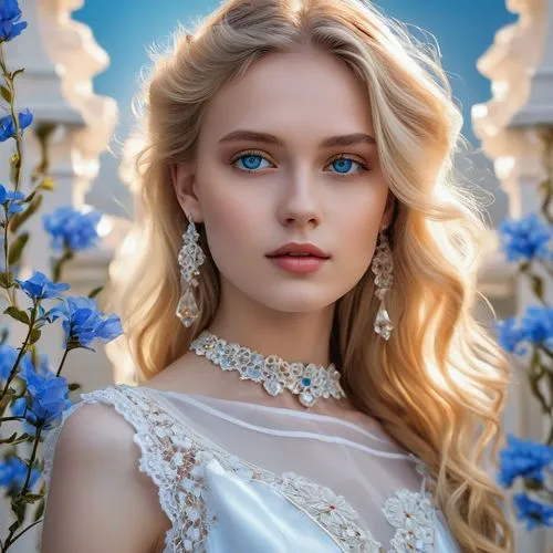 bridal jewelry,white rose snow queen,shipka,elizaveta,ellinor,yelizaveta,galadriel,vasilisa,peignoir,romantic portrait,anastasiadis,beautiful girl with flowers,evgenia,cinderella,chorkina,elsa,blue rose,bridal,behenna,valya,Photography,Artistic Photography,Artistic Photography 03