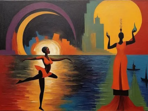 Painting Abstract Body Art Oil Painting,dance with canvases,jazz silhouettes,rainbow jazz silhouettes,silhouette dancer,fire dancer,yoga silhouette,art painting,oil painting on canvas,silhouette art,d