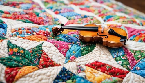 Example quilt - Fiddle,flower blanket,hippie fabric,mexican blanket,crochet pattern,plucked string instruments,violin,plucked string instrument,violin player,playing the violin,woman playing violin,vi