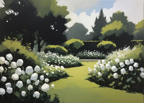 white tulips,lilly of the valley,green garden,snowdrops,galanthus,vegetables landscape,small landscape,garden white,towards the garden,green landscape,gardens,orchards,lilies of the valley,spring garden,magnolia trees,bushes,lily of the field,giverny,springtime background,tulips,Conceptual Art,Fantasy,Fantasy 10