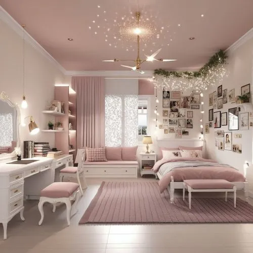 beauty room,the little girl's room,modern room,bedroom,chambre,doll house,interior decoration,baby room,great room,interior design,bedrooms,soft pink,danish room,room newborn,ornate room,furnishing,light pink,redecorate,decors,christmas room,Photography,General,Realistic