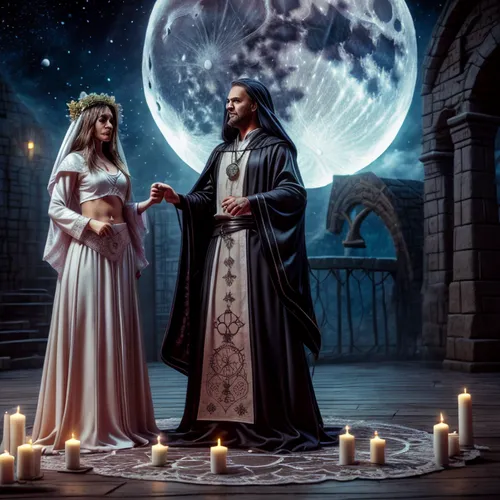  girls , veil, silk, white, moon, druid, flowers, navel, witcher  , fire
,fantasy picture,candlemas,romantic scene,hieromonk,celtic woman,gothic portrait,romantic night,dance of death,romantic portrai