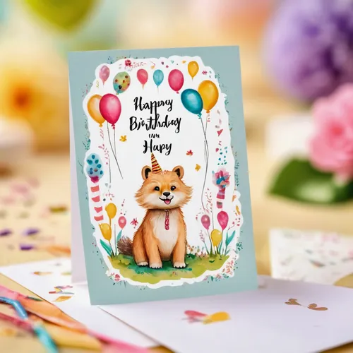 Create a joyful printable birthday card with a cute animal theme,floral greeting card,greeting cards,birthday card,birthday invitation template,greeting card,easter card,retro easter card,birthday gre