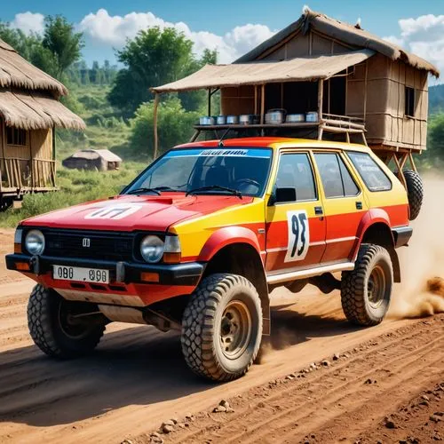 dakar rally,overland,subaru rex,moskvich,uaz,onrush,dacia,4 runner,off road toy,polonez,off road vehicle,retro vehicle,off-road vehicle,rallye,game car,off-road car,motorstorm,jimny,sainz,polish fiat 126p,Photography,General,Realistic