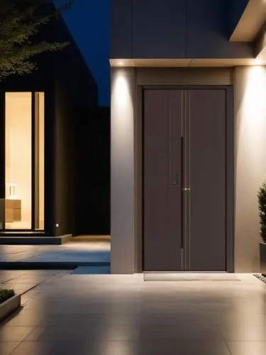 metallic door,hinged doors,house entrance,steel door,wooden door,doors,garden door,the threshold of the house,3d rendering,landscape design sydney,front door,door,homeadvisor,exterior decoration,dark cabinetry,the door,modern house,doorsteps,room door,smart home