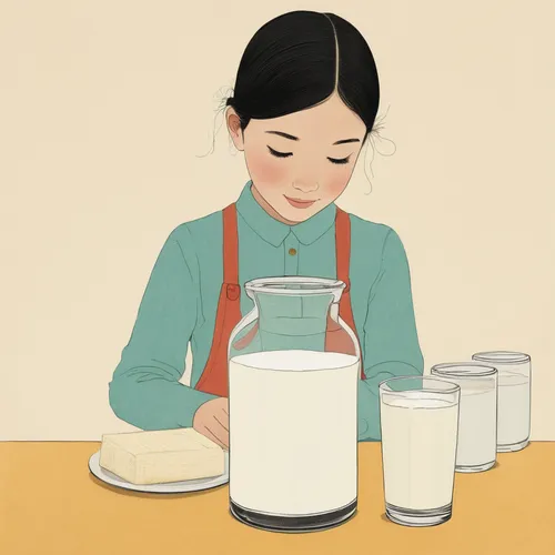 milkmaid,rice milk,milk pitcher,grain milk,soy milk maker,raw milk,glass of milk,sugar milk,junshan yinzhen,milk testimony,milk,milk utilization,milk jug,plant milk,cheesemaking,milk container,powdered milk,mari makinami,condensed milk,almond milk,Illustration,Japanese style,Japanese Style 08