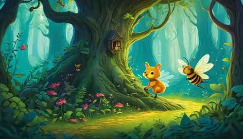 fairy forest,cartoon forest,woodland animals,forest background,enchanted forest,fairy world,forest animals,fairytale forest,forest of dreams,children's background,forest glade,the forest,forest animal,in the forest,forest walk,forest,children's fairy tale,woodland,forest floor,cartoon video game background,Conceptual Art,Daily,Daily 02