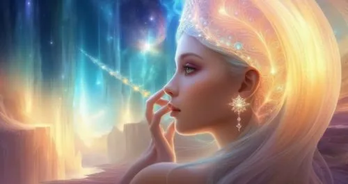 mesmerizing fractal,ashtar,amalthea,mystical portrait of a girl,fantasy picture,fantasy art,fantasy portrait,galadriel,etheria,celeborn,faerie,allura,lorien,urantia,jaina,fantasy woman,faery,aurora,fa