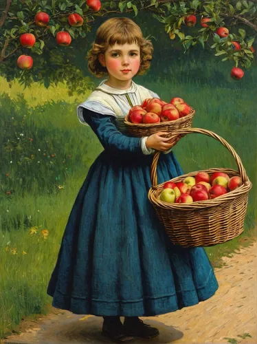 girl picking apples,woman eating apple,cart of apples,picking apple,apple harvest,red apples,basket of apples,basket with apples,orchard,apple orchard,apples,apple-rose,apple pair,apple tree,apple picking,apple trees,apple jam,honeycrisp,red apple,woman holding pie,Illustration,American Style,American Style 14