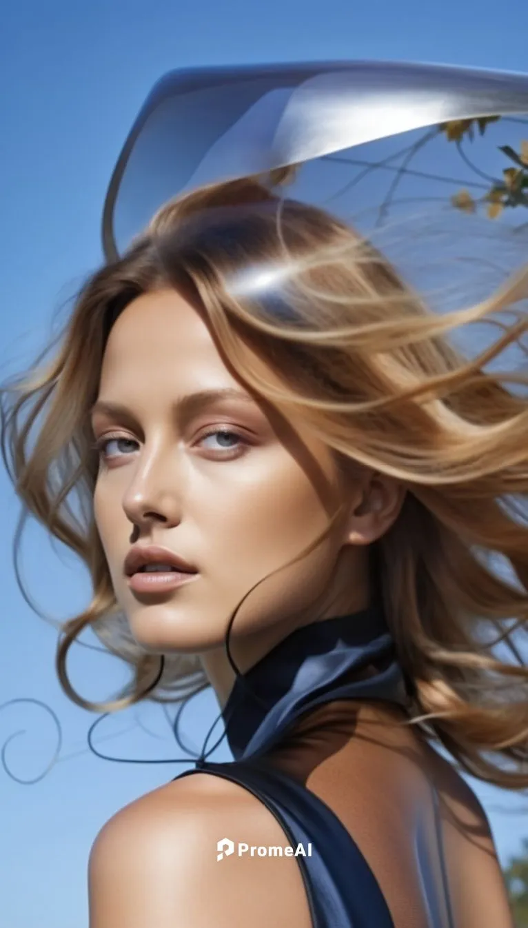 a painting of face with long hair ,like same image.light hair .,a woman with a veil on her head and a sky background,tereshchuk,foils,windblown,windswept,marloes,clairol,Photography,General,Realistic