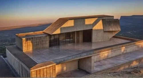 dunes house,cubic house,qumran,timber house,cube house,dead sea scrolls,cube stilt houses,archidaily,judaean desert,house in the mountains,masada,wooden house,house in mountains,eco-construction,modern architecture,monastery israel,frame house,dune ridge,folding roof,iranian architecture,Photography,General,Realistic