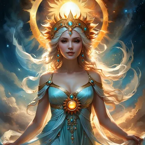 margairaz,galadriel,priestess,zodiac sign libra,star mother,frigga,Illustration,Realistic Fantasy,Realistic Fantasy 01