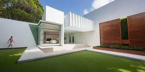 garden design sydney,landscape design sydney,landscape designers sydney,modern house,cube house,artificial grass,Photography,General,Realistic