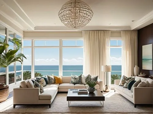 luxury home interior,hovnanian,oceanfront,penthouses,fisher island,contemporary decor,oceanview,livingroom,living room,modern living room,family room,ocean view,great room,modern decor,interior modern design,sitting room,interior decor,window with sea view,waterview,beach house,Illustration,Black and White,Black and White 27