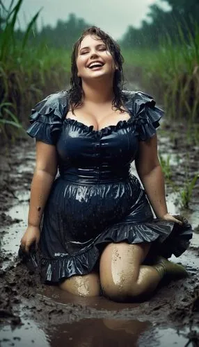 mud,mudbath,bbw,mudfun,big boobs,young woman,Photography,Artistic Photography,Artistic Photography 05