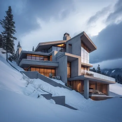 snow house,winter house,house in the mountains,house in mountains,alpine style,avalanche protection,mountain hut,snow roof,snohetta,modern architecture,snow shelter,chalet,snowhotel,swiss house,modern