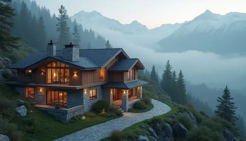 house in mountains,house in the mountains,the cabin in the mountains,dreamhouse,mountain huts,mountain hut,house in the forest,beautiful home,lonely house,home landscape,log home,small cabin,chalet,summer cottage,cottage,little house,wooden house,mountainside,mountain settlement,snow house,Photography,General,Realistic