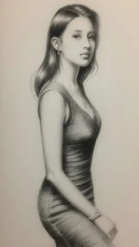 charcoal drawing,charcoal pencil,pencil drawing,graphite,girl drawing,charcoal,Illustration,Black and White,Black and White 35