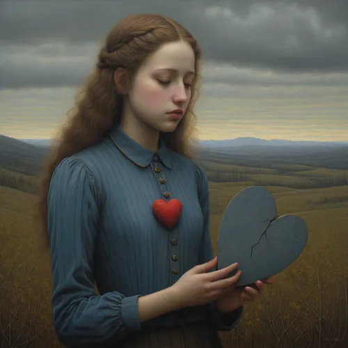 cloves schwindl inge,mirror in the meadow,painted hearts,heart in hand,girl with bread-and-butter,heart icon,heart,watery heart,mystical portrait of a girl,crying heart,blue heart,heart shape frame,heart-shaped,heart shape,golden heart,heart with crown,the heart of,broken heart,zippered heart,grant wood,Conceptual Art,Daily,Daily 30