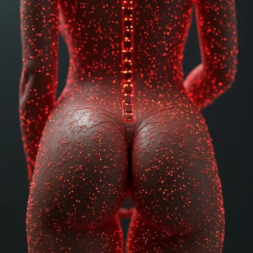 neon body painting,rear light,brake light,red,red matrix,back light,Photography,General,Sci-Fi