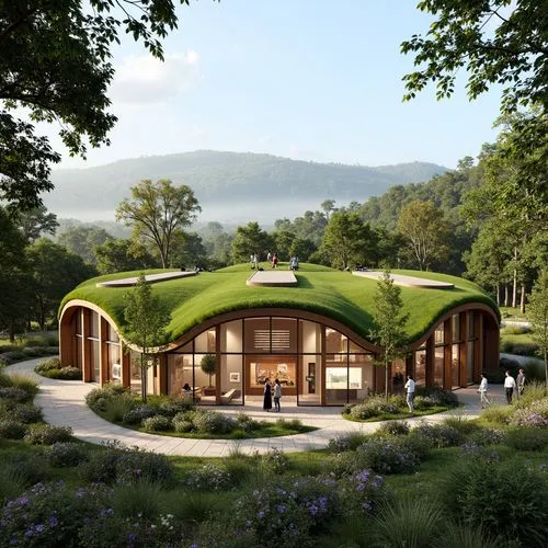 grass roof,ecovillages,greenhut,earthship,ecovillage,forest house,house in the mountains,house in the forest,turf roof,pavillon,passivhaus,tree house hotel,renderings,timber house,treehouses,greenhaus,sketchup,house in mountains,3d rendering,the cabin in the mountains