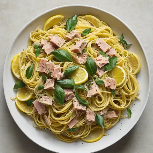 lemon & Tuna pasta,spaghetti aglio e olio,tagliatelle,carbonara,fettuccine,tuna salad,spaghetti alle vongole,linguine,taglierini,piccata,fettuccine alfredo,passatelli,mortadella,spätzle,spaghetti alla