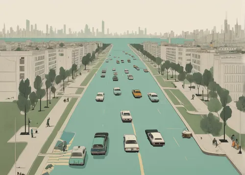 city highway,boulevard,the boulevard arjaan,traffic congestion,transport and traffic,passenger traffic,cities,traffic jams,bottleneck,urbanization,city cities,freeway,lane delimitation,panamericana,roads,bicycle lane,tram road,urban design,road traffic,tehran,Illustration,Japanese style,Japanese Style 08