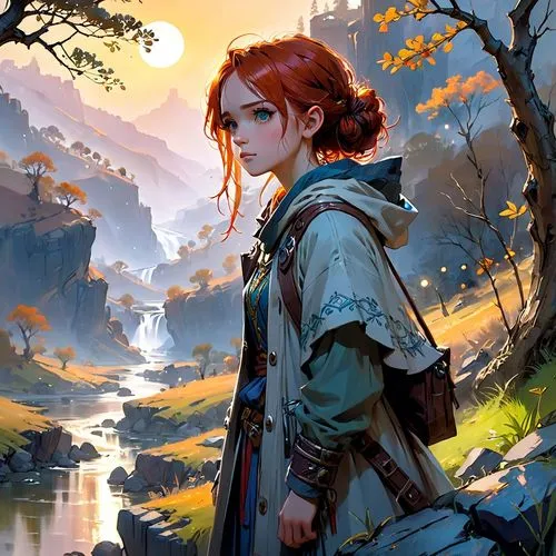 reynir,hanji,triss,seregil,tressa,the wanderer,wanderer,isara,nausicaa,adena,komachi,adventurer,winona,girl on the river,katara,demelza,nissa,protagonist,haught,arya,Anime,Anime,Cartoon