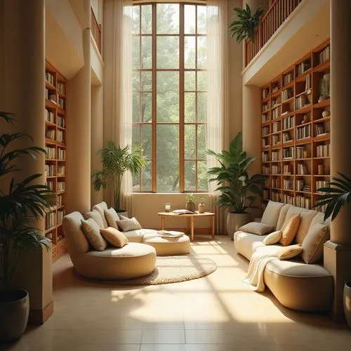 bookcases,reading room,living room,sunroom,livingroom,bookshelves,sitting room,bookcase,study room,interiors,apartment lounge,interior design,modern living room,3d rendering,couches,great room,indoor,book wallpaper,soft furniture,alcove,Photography,General,Realistic