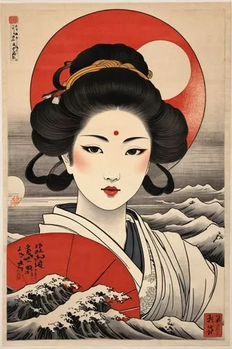 cool woodblock images,ukiyoe,geiko,uemura,maiko,woodblock prints,geisha,kuniyoshi,utagawa,japanese art,sensu,geisha girl,ugetsu,japanese waves,daruma,geishas,edo,oiran,soba,tamiko,Illustration,Paper based,Paper Based 30