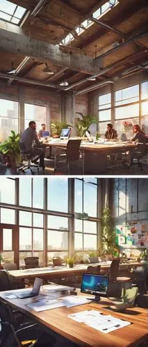 blur office background,modern office,offices,daylighting,renderings,cryengine,panoramas,3d rendering,desks,working space,creative office,loft,background design,workstations,bureaux,backgrounds,workspaces,office desk,workplaces,study room,Illustration,Vector,Vector 19