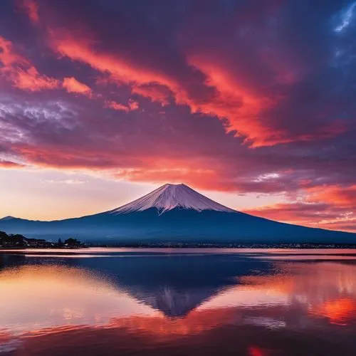 mount fuji,mt fuji,fuji mountain,fuji,japan's three great night views,beautiful japan,japan landscape,mount taranaki,stratovolcanoes,japanese mountains,mountain sunrise,japon,volcanic landscape,taranaki,takefuji,shizuoka prefecture,kamchatsky,fujiyama,sakurajima,red sky,Photography,General,Realistic