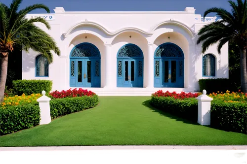 artificial grass,hala sultan tekke,djerba,golf lawn,holiday villa,bendemeer estates,luxury property,al nahyan grand mosque,exterior decoration,king abdullah i mosque,qasr al watan,luxury home,beautiful home,blue doors,quasr al-kharana,private house,green lawn,majorelle blue,classical architecture,front yard,Photography,Black and white photography,Black and White Photography 06