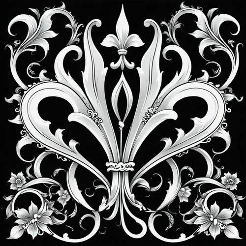 acanthus,fleur de lis,art deco border,scrollwork,fleur de lys,damask background,art nouveau frames,art nouveau frame,ornamentation,floral ornament,damask,rococo,aubusson,wrought iron,decorative element,ornamented,fretwork,tracery,baluster,lace border,Illustration,Retro,Retro 13