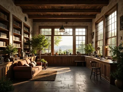 loft,sunroom,breakfast room,home interior,indoor,interiors,rustic aesthetic,houseplants,reading room,livingroom,living room,house plants,wooden beams,beautiful home,amanresorts,interior design,tile kitchen,conservatory,inglenook,luxury home interior