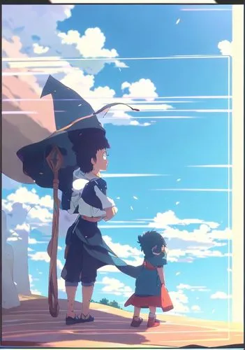 stroll,beautiful frame,counting frame,summer umbrella,little boy and girl,beach walk,frame flora,little girls walking,summer day,summer sky,color frame,little girl and mother,old frame,frame illustrat