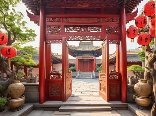 chaozhou,qibao,hengdian,shuozhou,hyang garden,hanhwa,zhaozhou,suzhou,qingcheng,dacheng,gyeongbok,jinyuan,gyeongju,bulguksa temple,jeonju,qufu,gyeongbokgung,soochow,yeungnam,chengqian,Illustration,Japanese style,Japanese Style 19