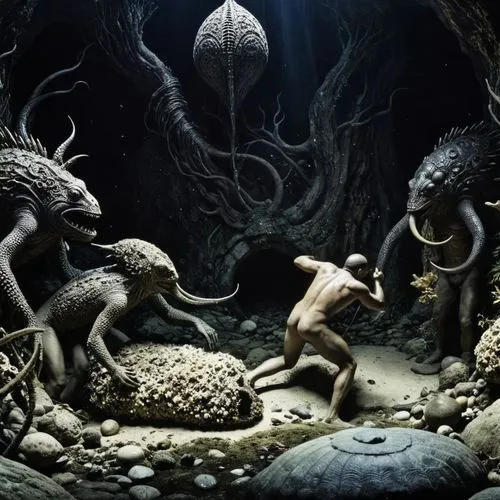 avp,neomordellistena,diorama,lovecraftian,serpentarium,mermen,Photography,General,Fantasy