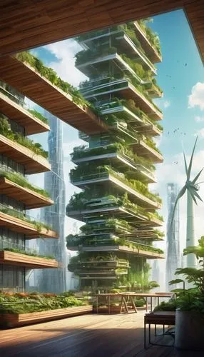 ecotopia,futuristic landscape,seasteading,futuristic architecture,terraformed,ecoterra,arcology,earthship,ecovillages,planta,greentech,solar cell base,ecotech,hydroponics,biomes,terraforming,greenhouse,biopiracy,inhabitable,roof landscape,Conceptual Art,Fantasy,Fantasy 02