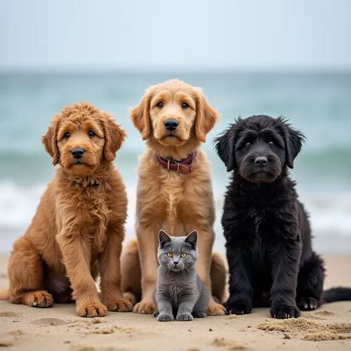 group photo,cute animals,color dogs,labradors,family photo shoot,diverse family