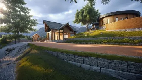 3d rendering,render,modern house,3d render,townhomes,bungalows,3d rendered,new housing development,renders,house in mountains,house in the mountains,cabins,residential house,house with lake,dunes house,arkitekter,ecovillage,ecovillages,landscaped,streamwood,Photography,General,Realistic