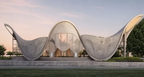 with resoloution 1080 and sun is setting show its tree behind the project,soumaya museum,calatrava,azmar mosque in sulaimaniyah,santiago calatrava,k13 submarine memorial park,al nahyan grand mosque,ch