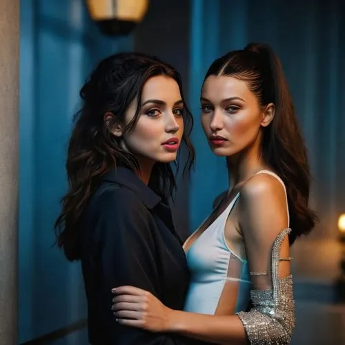 Bella Hadid and Ana de Armas, lovely couple. feminine,serebro,zella,goddesses,seana,duo,pll,two beauties,angels,harkavy,daftari,models,beautiful photo girls,magdelena,reinas,brides,priestesses,tvline,