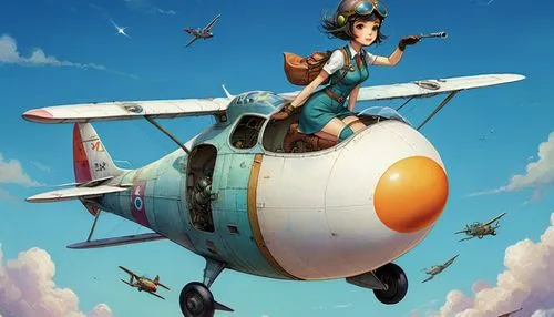 glider pilot,air ship,airship,flying machine,biplane,pilot,monoplane,game illustration,junkers,triplane,aeroplane,laika,airships,fighter pilot,aviation,planes,flying girl,bi plane,courier,plane,Illustration,Abstract Fantasy,Abstract Fantasy 02