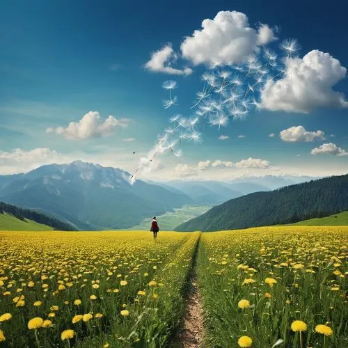 field of flowers,meadow landscape,flower field,daffodil field,dandelion field,dandelion background,nature background,spring background,landscape background,walking in a spring,flower background,springtime background,blooming field,field of rapeseeds,dandelion meadow,flowers field,nature wallpaper,alpine meadow,background view nature,spring meadow,Photography,Documentary Photography,Documentary Photography 32