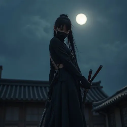 sukeban,kuchiki,kunoichi,kazama,hakama,tenchu,Conceptual Art,Sci-Fi,Sci-Fi 05